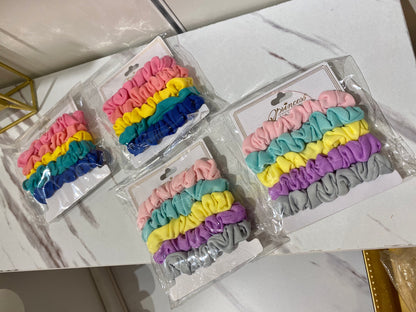 5pc hair scrunch set.