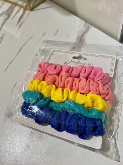 5pc hair scrunch set.